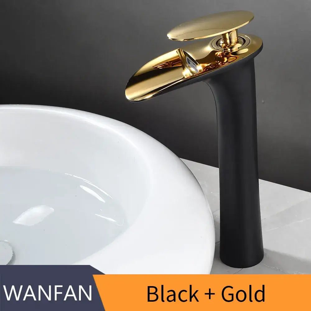 DecorBites™ Black Waterfall Bathroom Faucet Mixer Tap