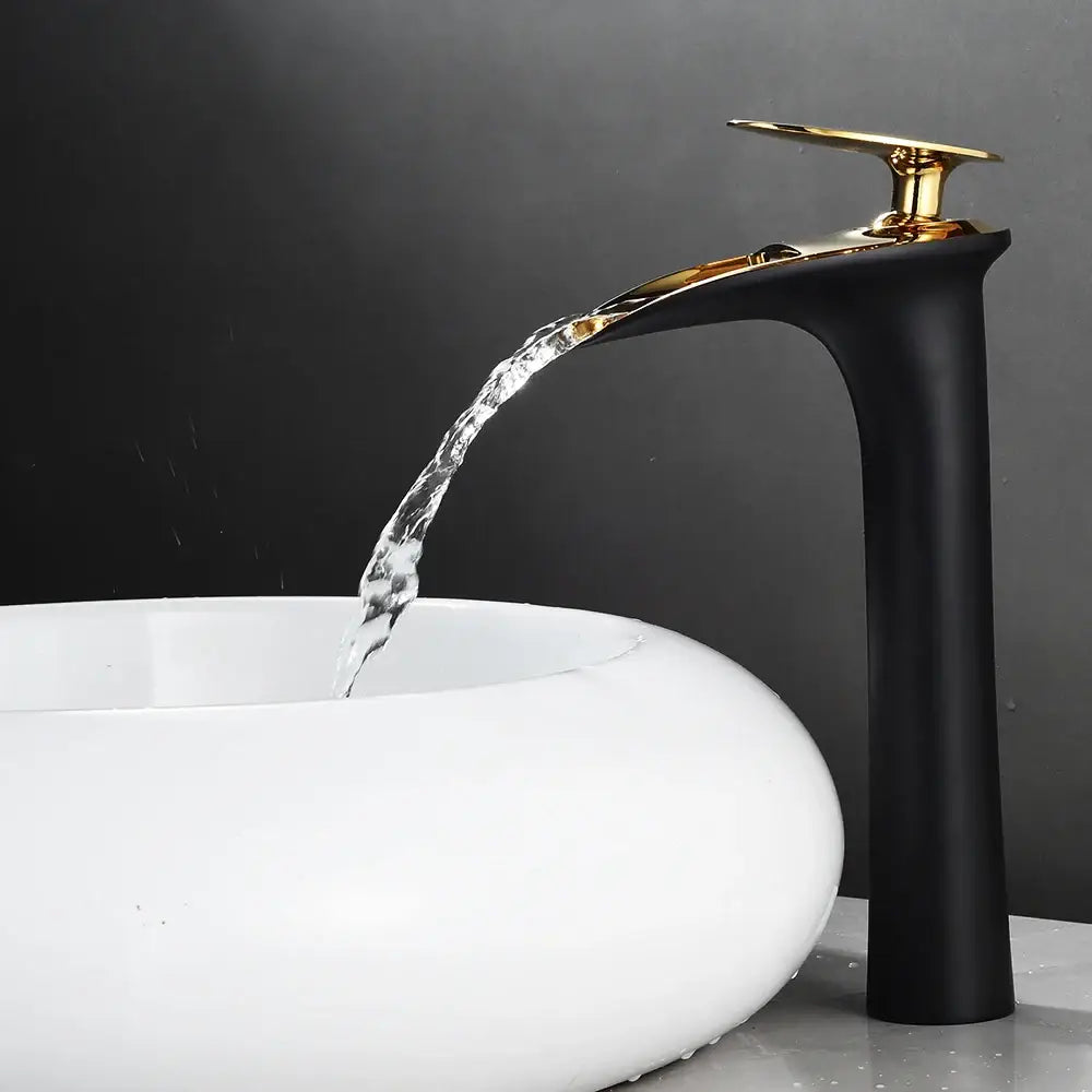 DecorBites™ Black Waterfall Bathroom Faucet Mixer Tap