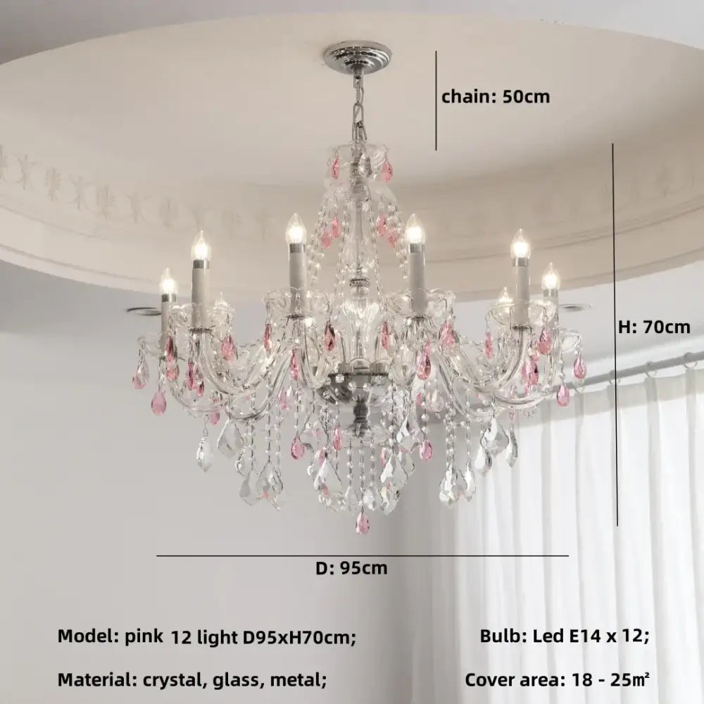 Decorbites blue crystal chandelier living room teal pendant light