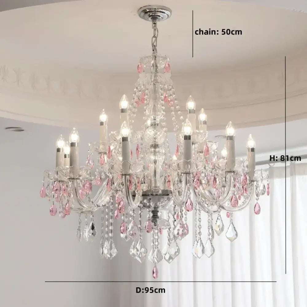 Decorbites blue crystal chandelier living room teal pendant light