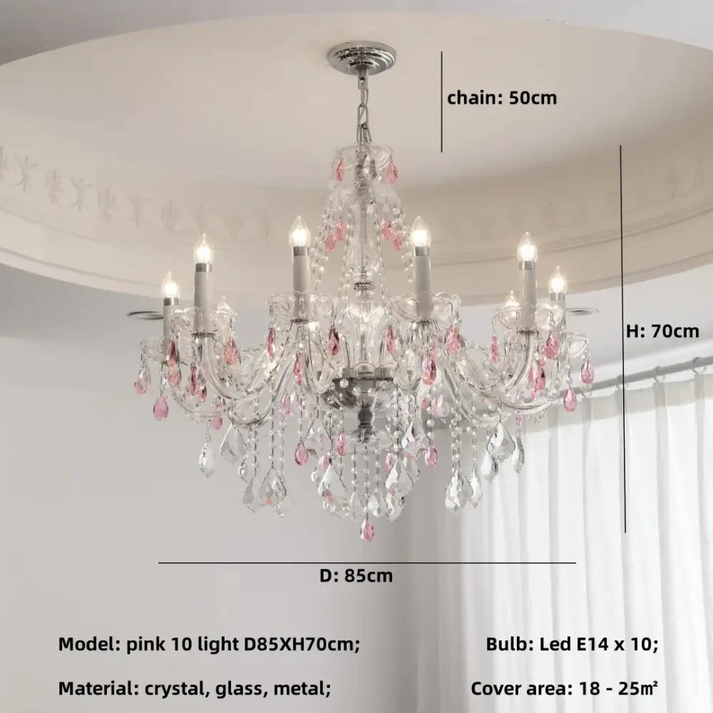 Decorbites blue crystal chandelier living room teal pendant light