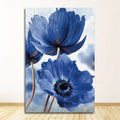 DecorBites™ Blue Flowers Print for Living Room Decor