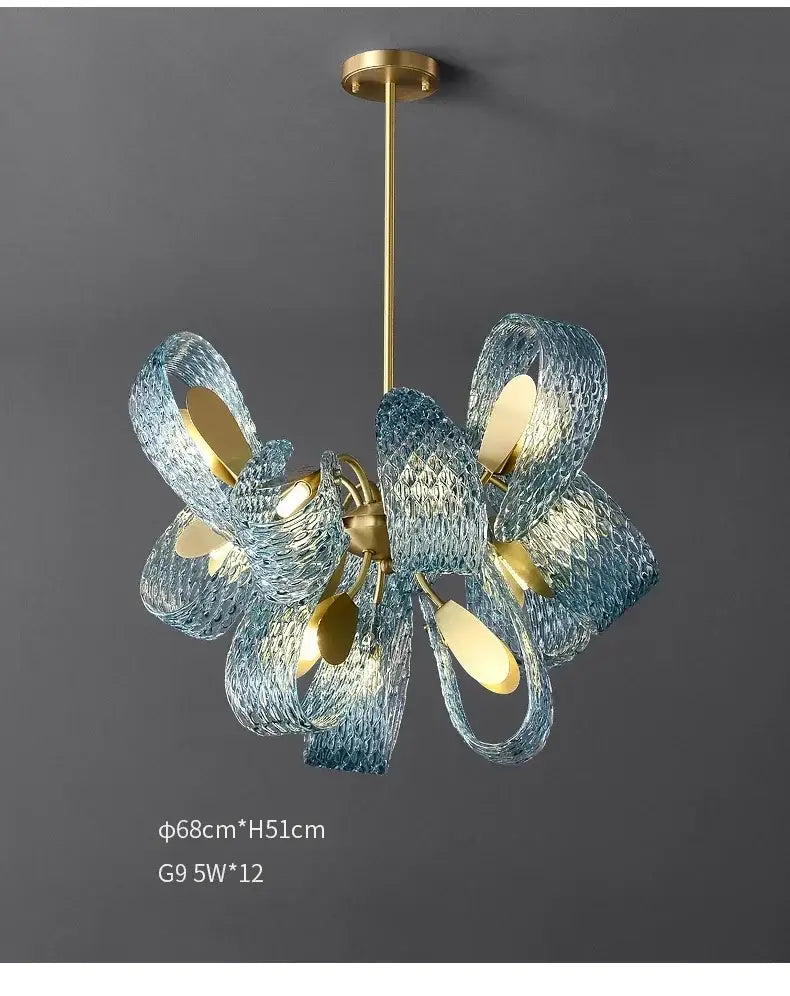 DecorBites™ Blue Glass LED Pendant Lamps - Modern Designer Lighting