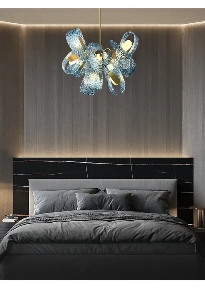 DecorBites™ Blue Glass LED Pendant Lamps - Modern Designer Lighting