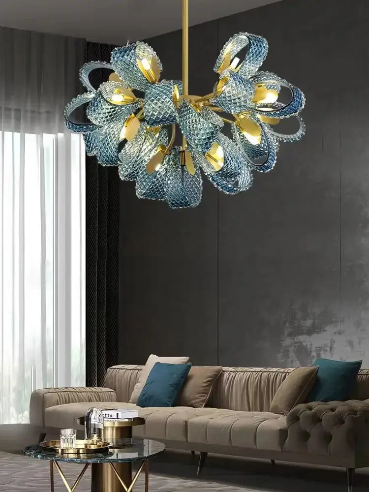 DecorBites™ Blue Glass LED Pendant Lamps - Modern Designer Lighting