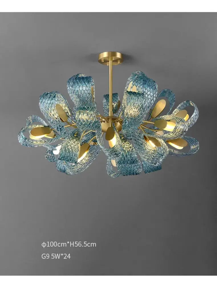 DecorBites™ Blue Glass LED Pendant Lamps - Modern Designer Lighting