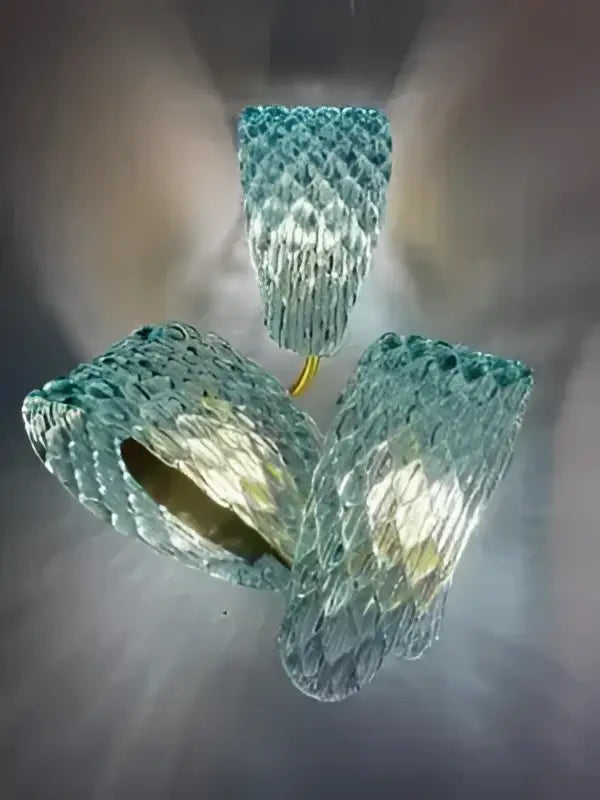 DecorBites™ Blue Glass LED Pendant Lamps - Modern Designer Lighting