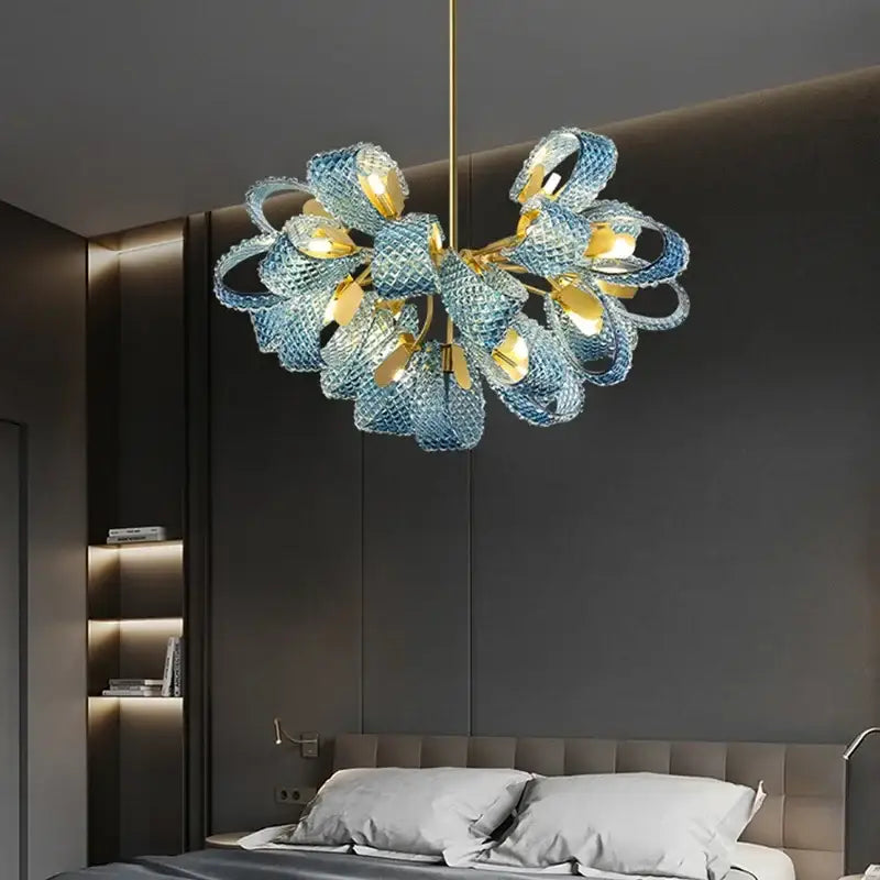 DecorBites™ Blue Glass LED Pendant Lamps - Modern Designer Lighting