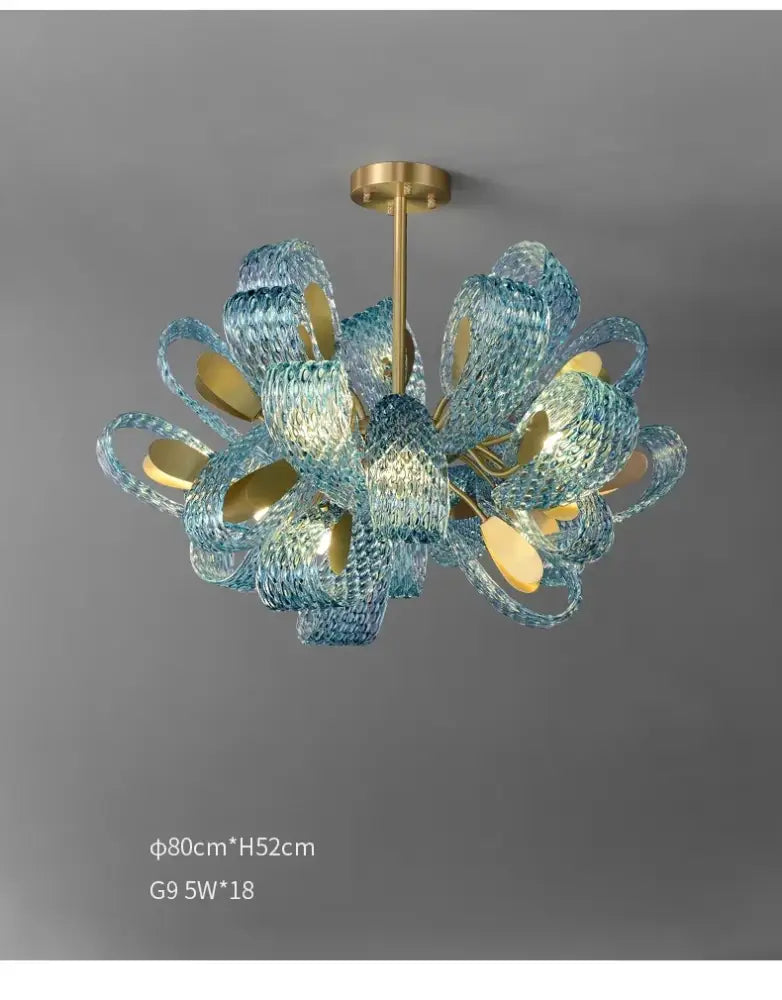 DecorBites™ Blue Glass LED Pendant Lamps - Modern Designer Lighting