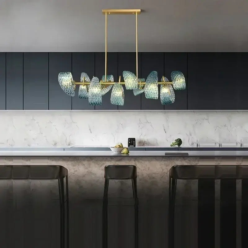 DecorBites™ Blue Glass LED Pendant Lamps - Modern Designer Lighting