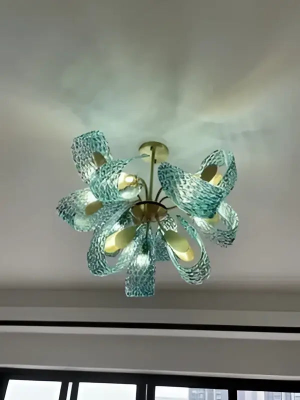 DecorBites™ Blue Glass LED Pendant Lamps - Modern Designer Lighting