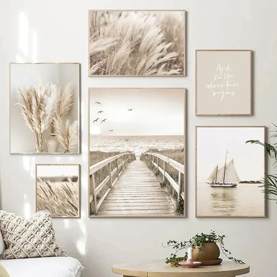 DecorBites™ Bohemia Beach Landscape Canvas Wall Art