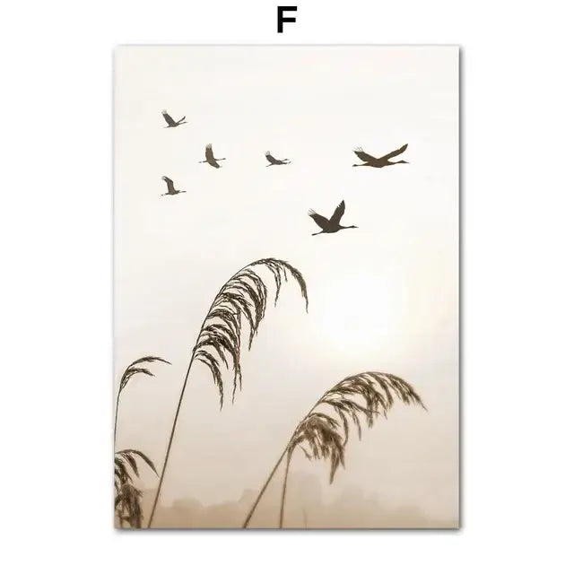 DecorBites™ Bohemian Beach Landscape Canvas Wall Art