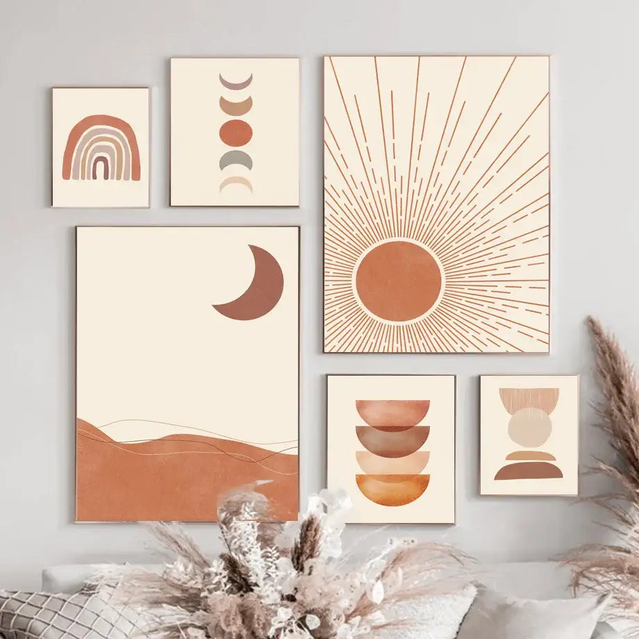 DecorBites™ Bohemian Wall Art Canvas Painting - Abstract Geometry