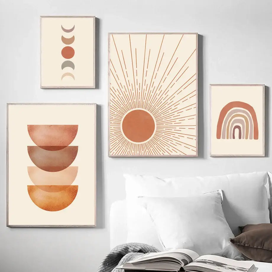 DecorBites™ Bohemian Wall Art Canvas Painting - Abstract Geometry