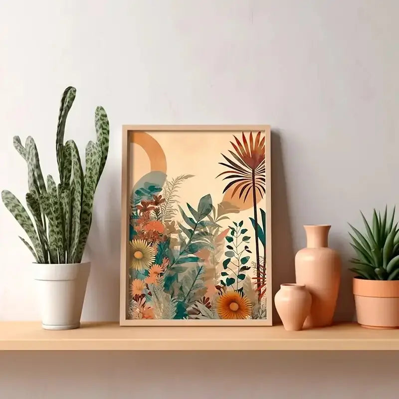 DecorBites™ Boho Floral Modern Canvas Art Set