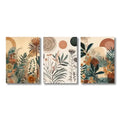 DecorBites™ Boho Floral Modern Canvas Art Set