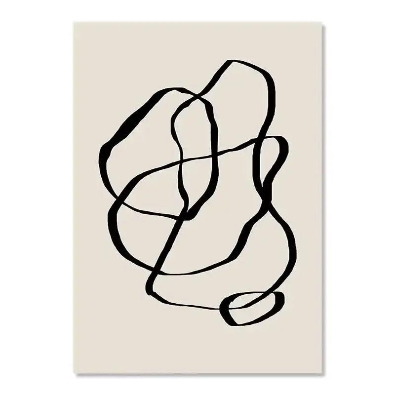 DecorBites™ Boho Geometric Line Canvas Wall Art