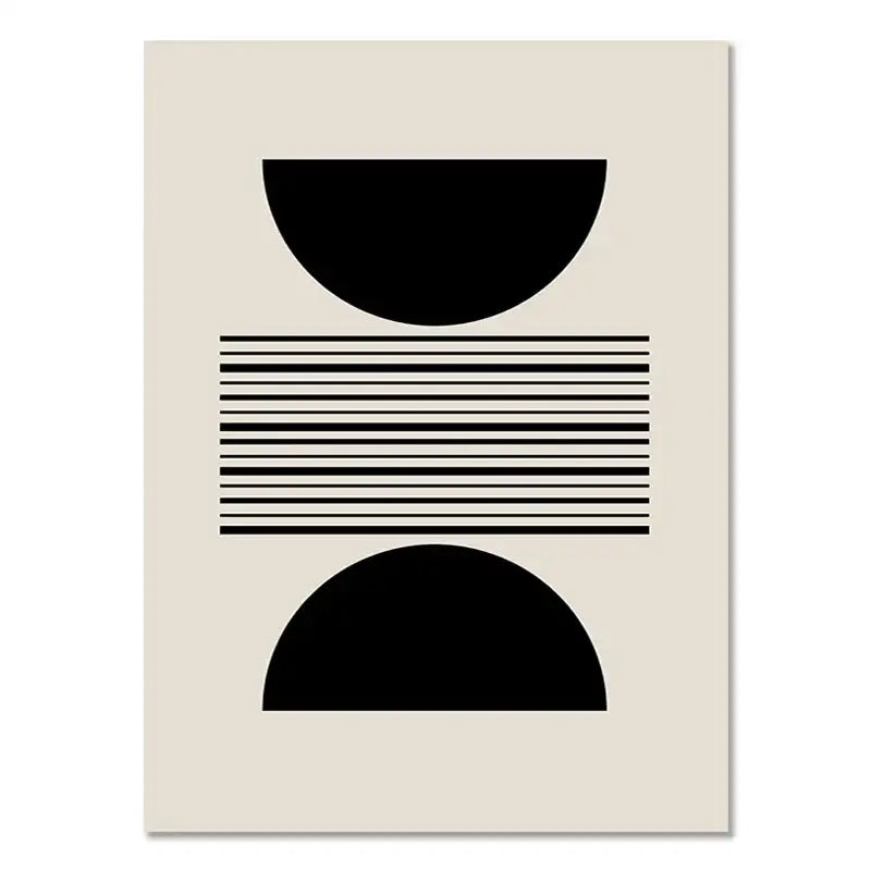 DecorBites™ Boho Geometric Line Canvas Wall Art