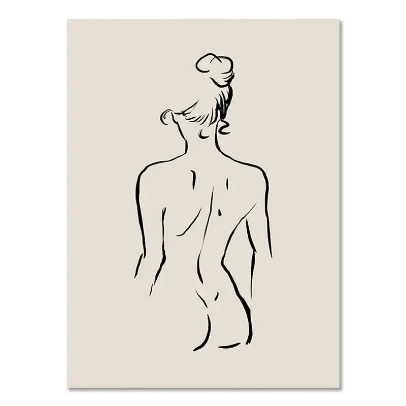 DecorBites™ Boho Geometric Line Canvas Wall Art