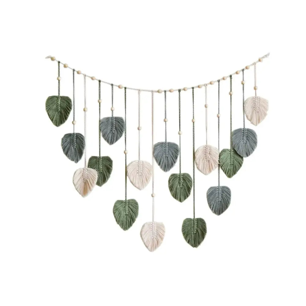 DecorBites™ Boho Style Handmade Tapestry, Room Photo Leaves Wall Decoration Wall Hanging Tapestry For Living Room Office Home Decor