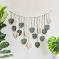 DecorBites™ Boho Style Handmade Tapestry, Room Photo Leaves Wall Decoration Wall Hanging Tapestry For Living Room Office Home Decor