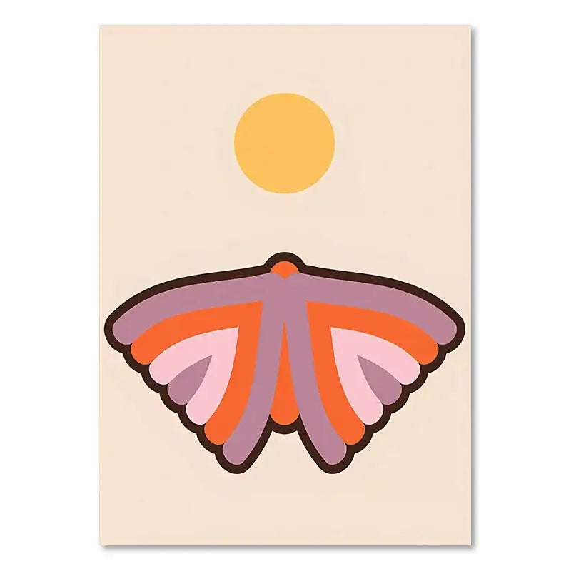 DecorBites™ Boho Sunset Art Prints for Living Room