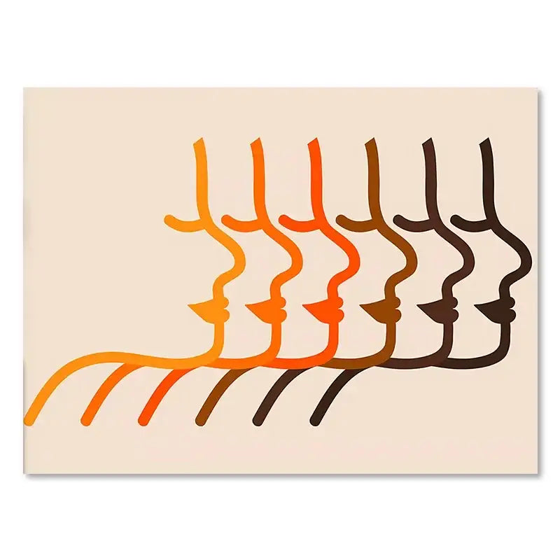 DecorBites™ Boho Sunset Stripes Art Prints - Wall Decor