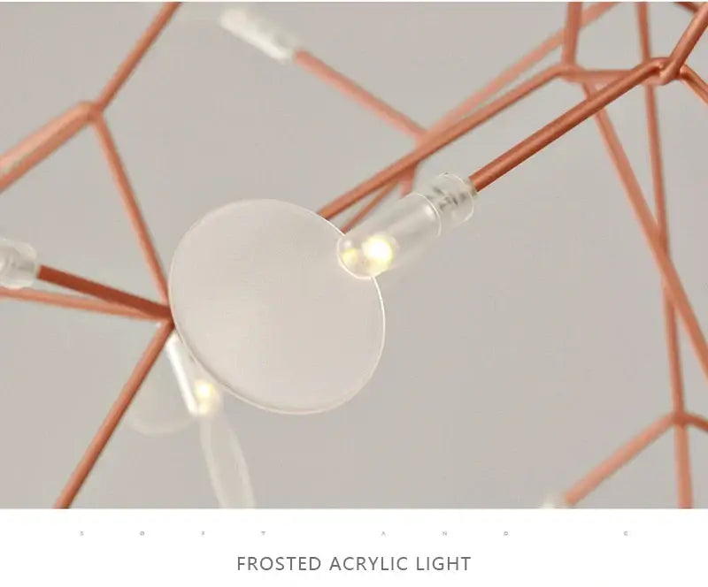 DecorBites™ Branch Design Nordic Chandelier - Rose Gold/Black