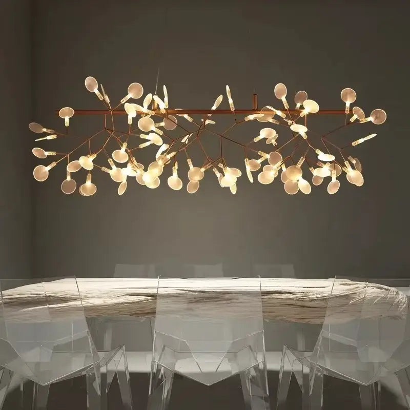 DecorBites™ Branch Design Nordic Chandelier - Rose Gold/Black