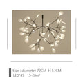 DecorBites™ Branch Design Nordic Chandelier - Rose Gold/Black
