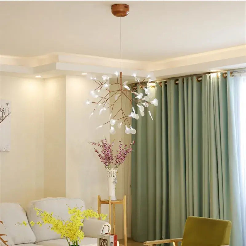 DecorBites™ Branch Design Nordic Chandelier - Rose Gold/Black