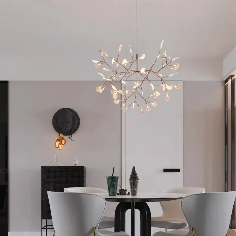 DecorBites™ Branch Design Nordic Chandelier - Rose Gold/Black