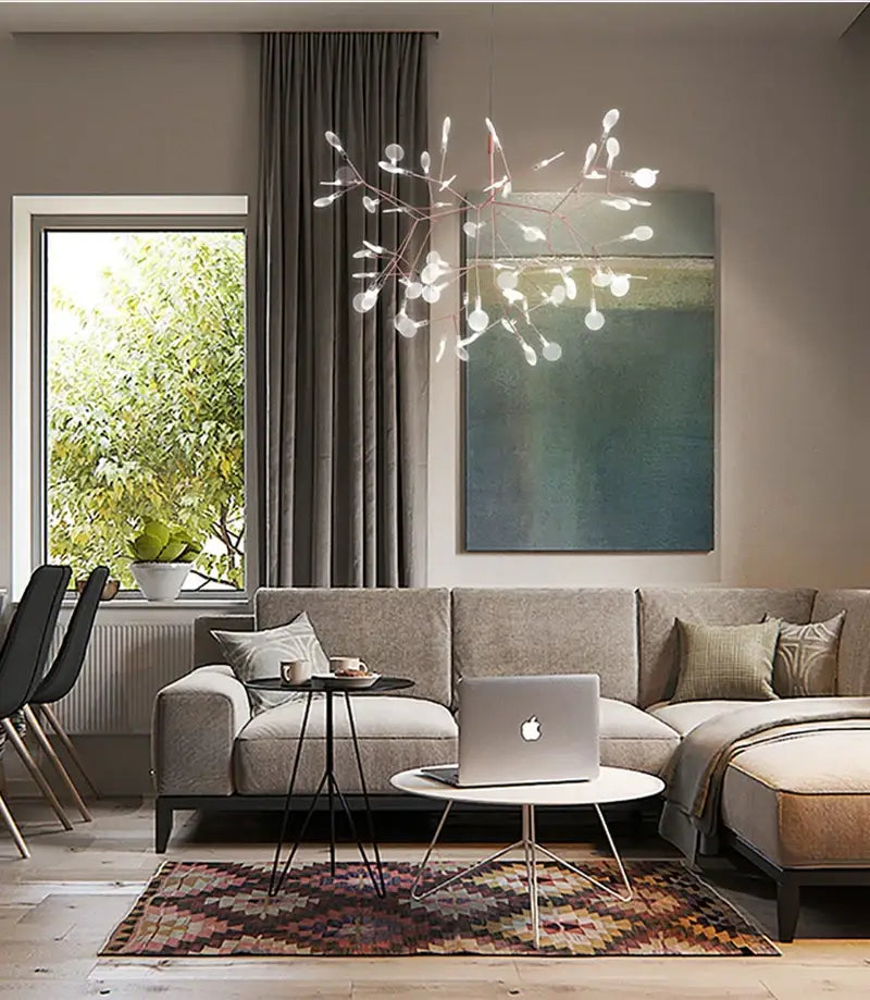 DecorBites™ Branch Design Nordic Chandelier - Rose Gold/Black