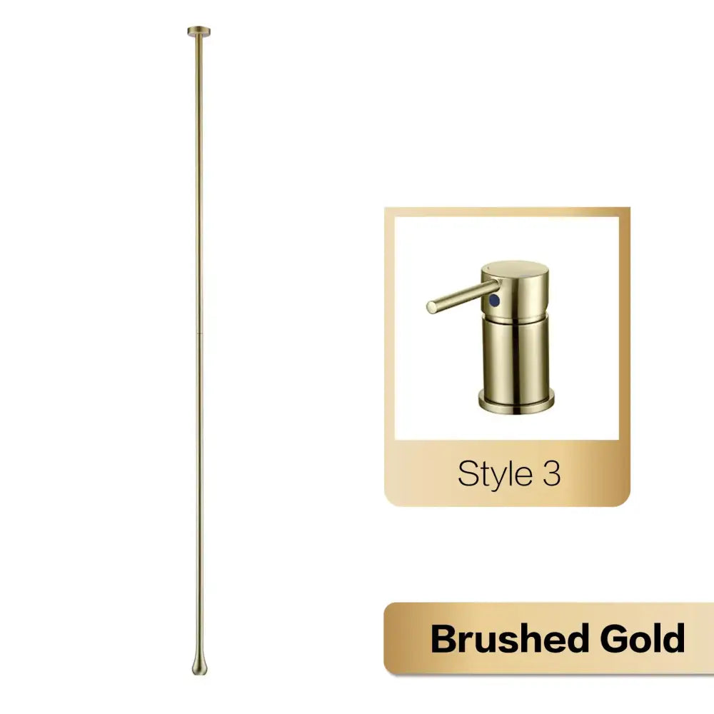 Robinet de salle de bain de luxe noir en laiton DecorBites™ - Monocommande