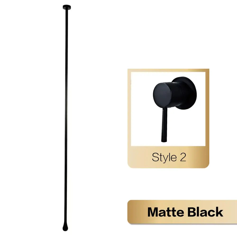 Robinet de salle de bain de luxe noir en laiton DecorBites™ - Monocommande