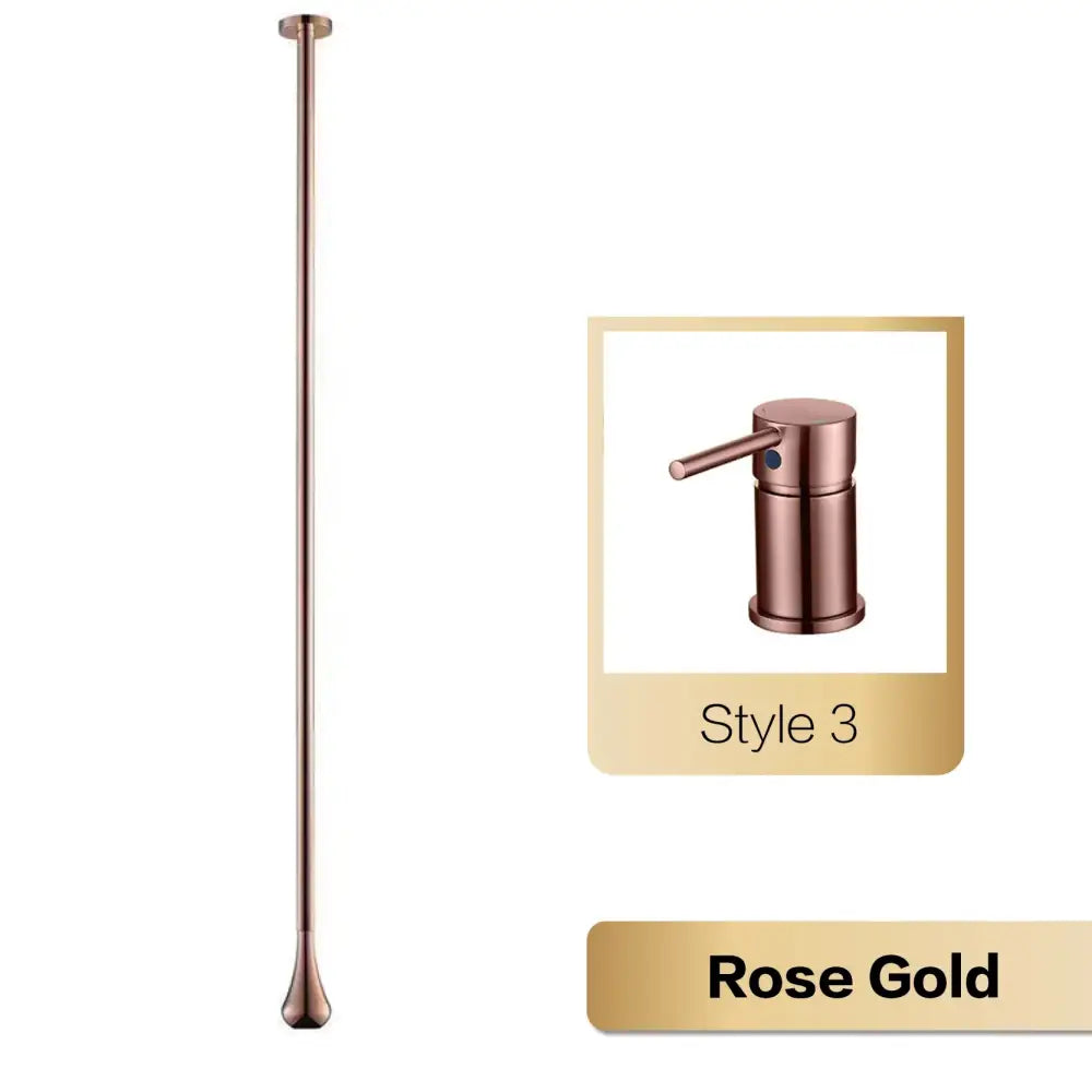 Robinet de salle de bain de luxe noir en laiton DecorBites™ - Monocommande