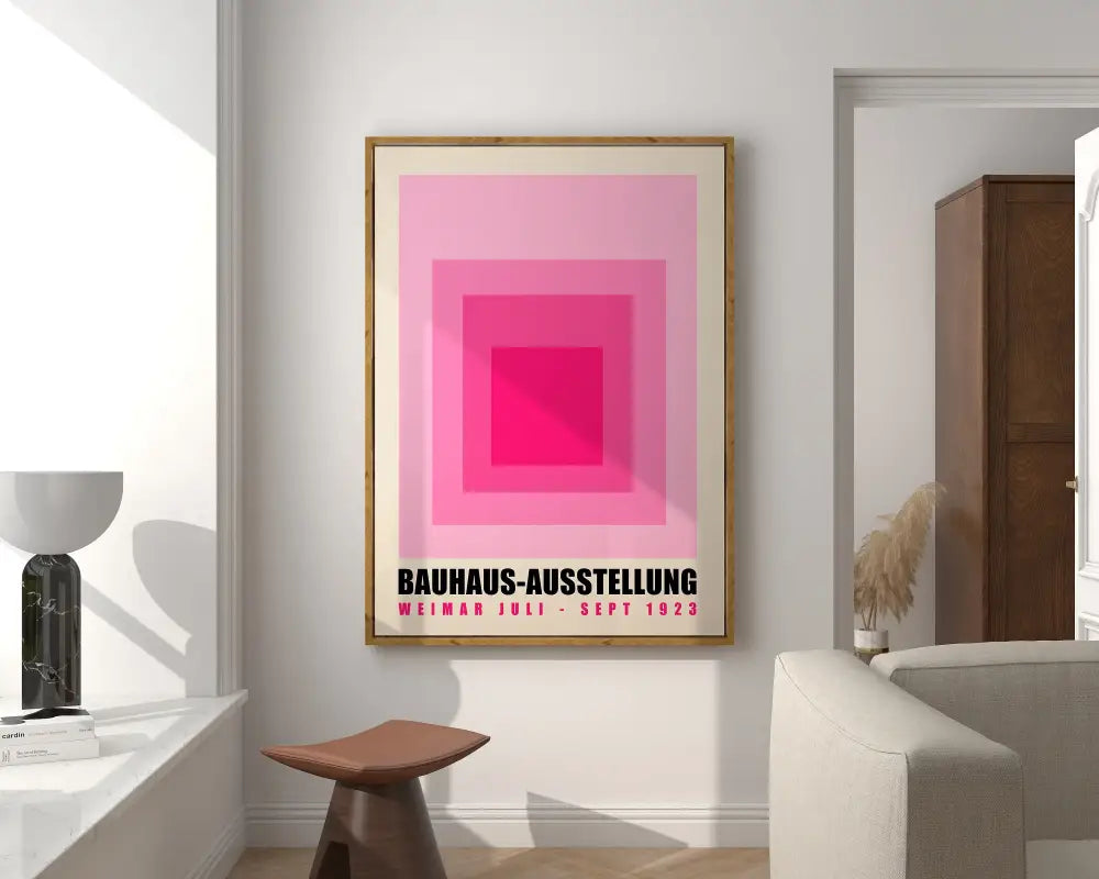 DecorBites™ Bright Geometric Bauhaus Canvas Art Print