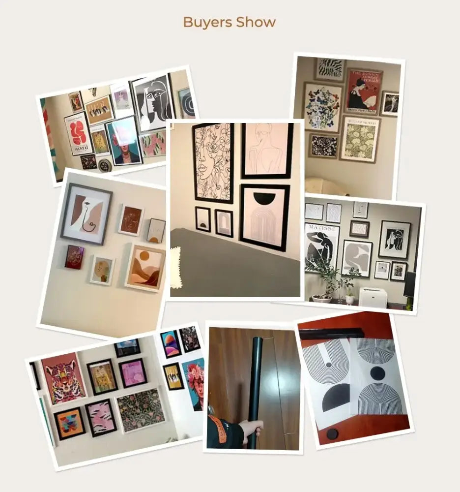 DecorBites™ فن الجدران ريترو باوهاوس برتقالي زاهي
