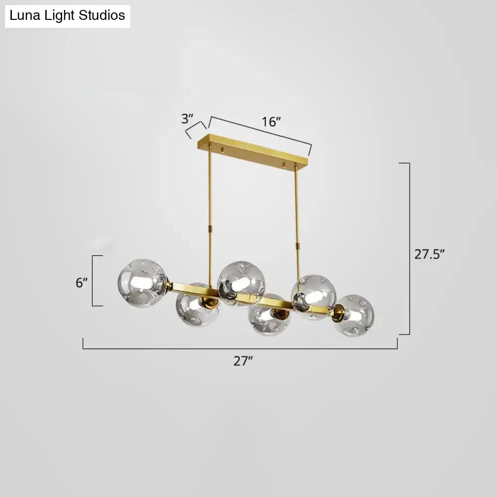 DecorBites™ Bubbles Glass Pendant Light: Stylish Island Hanging Fixture for Postmodern Dining