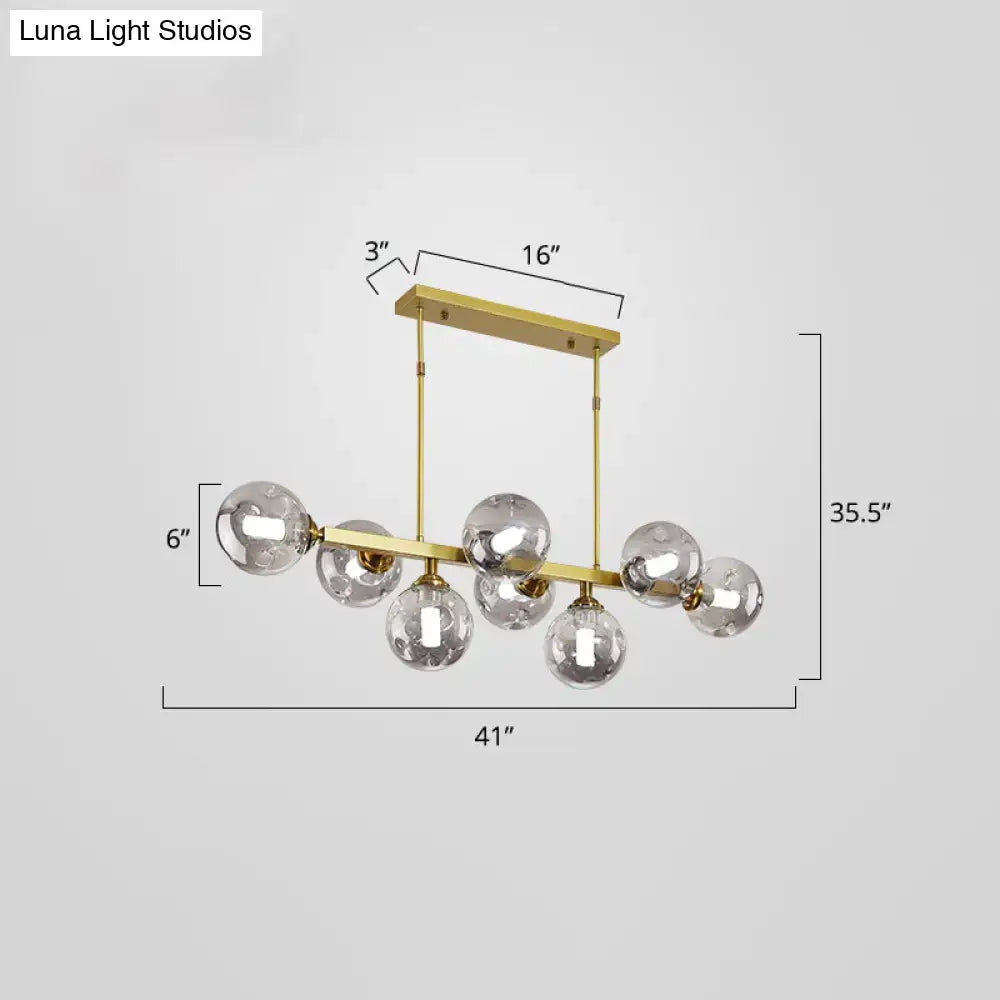DecorBites™ Bubbles Glass Pendant Light: Stylish Island Hanging Fixture for Postmodern Dining