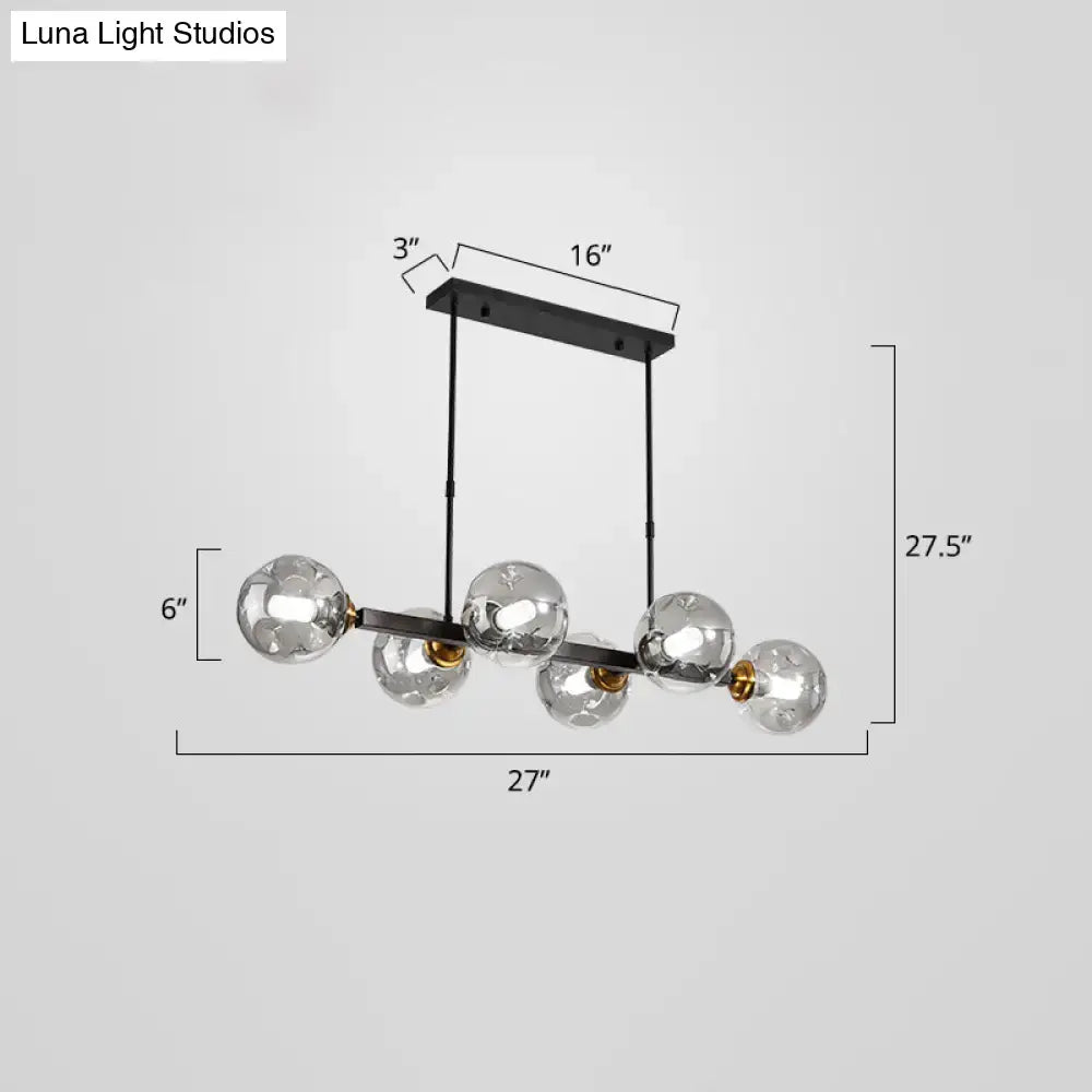 DecorBites™ Bubbles Glass Pendant Light: Stylish Island Hanging Fixture for Postmodern Dining