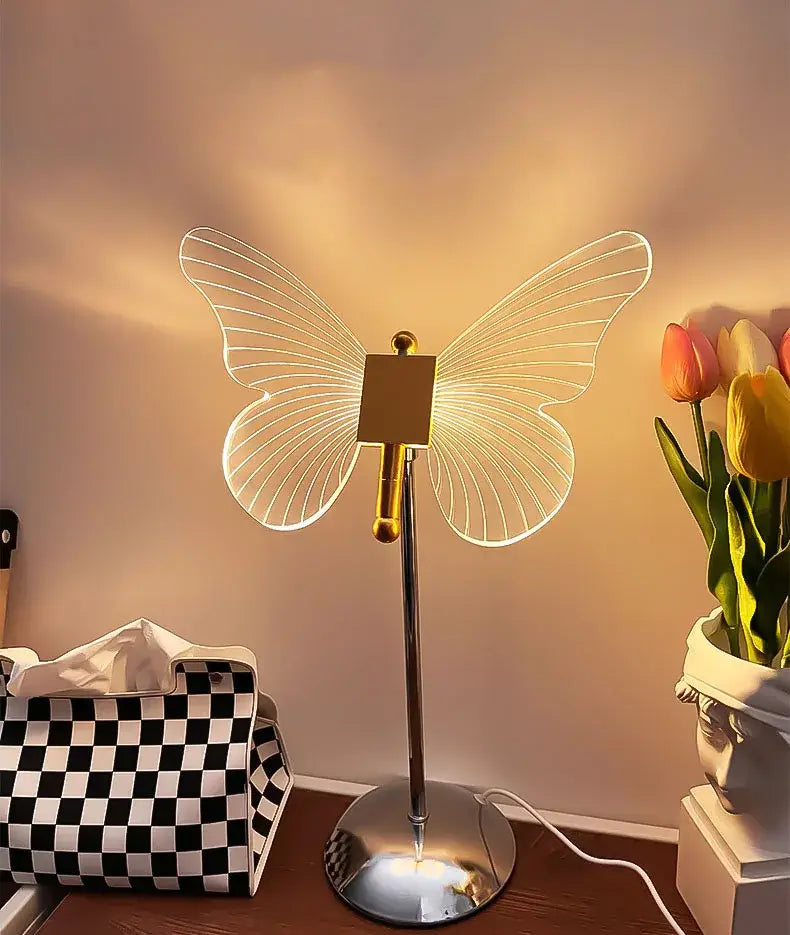 Decorbites butterfly gold acrylic led desk lamp for living room