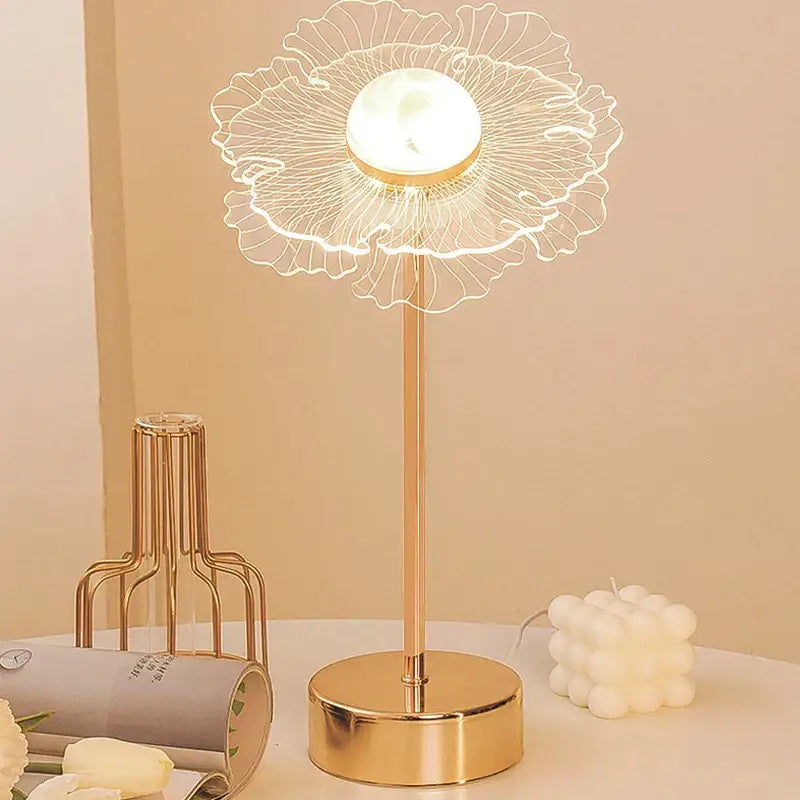 Decorbites butterfly gold acrylic led desk lamp for living room