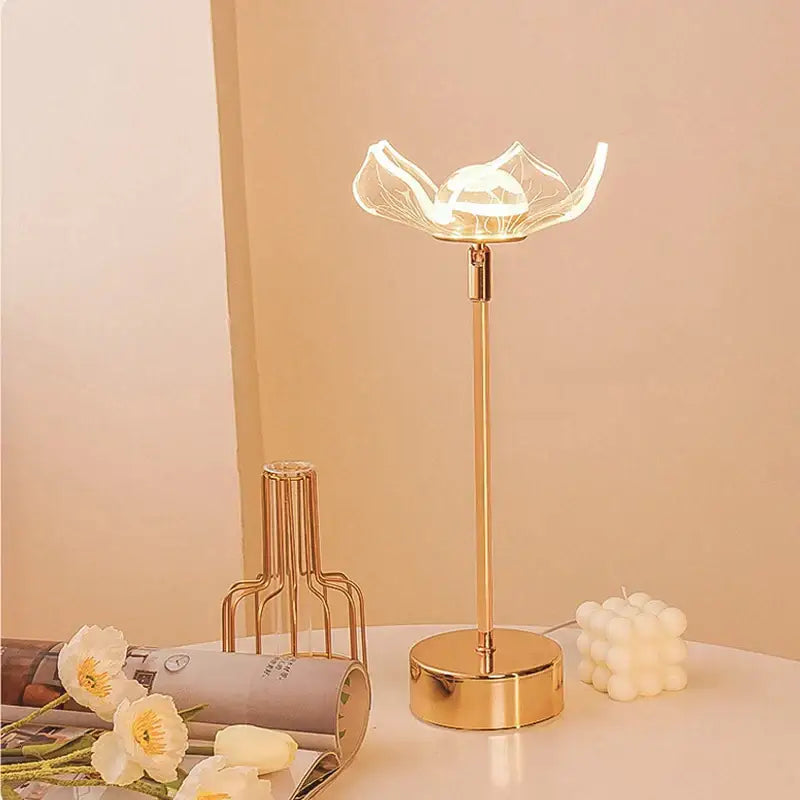 Decorbites butterfly gold acrylic led desk lamp for living room
