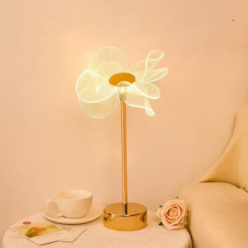 Decorbites butterfly gold acrylic led desk lamp for living room