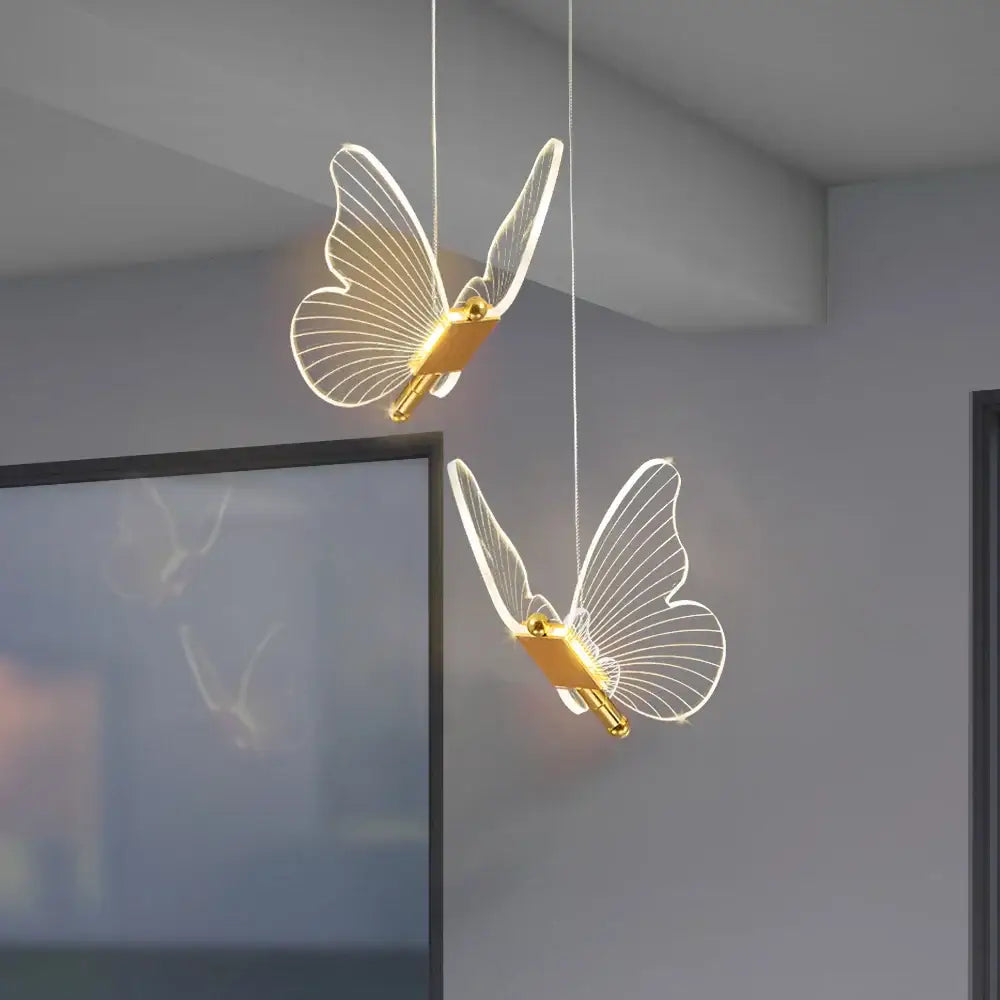Decorbites butterfly led pendant light for living room and bedroom
