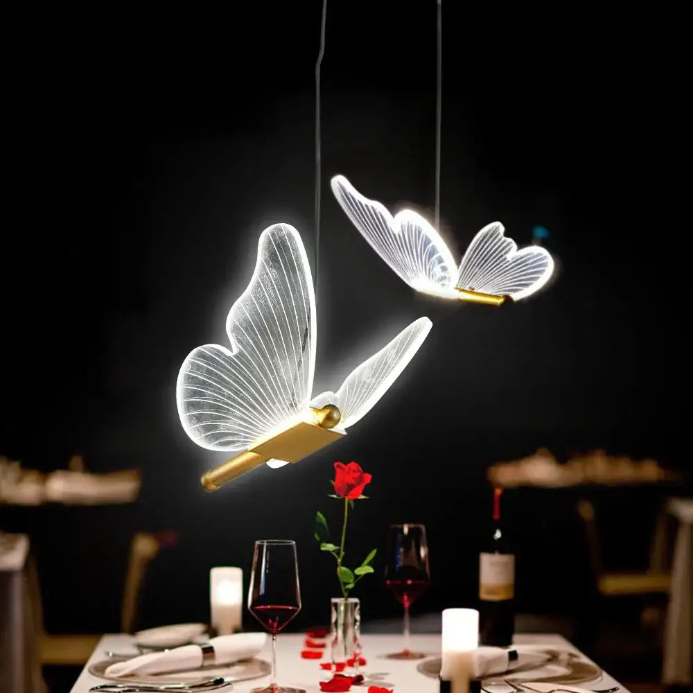 Decorbites butterfly led pendant light for living room and bedroom