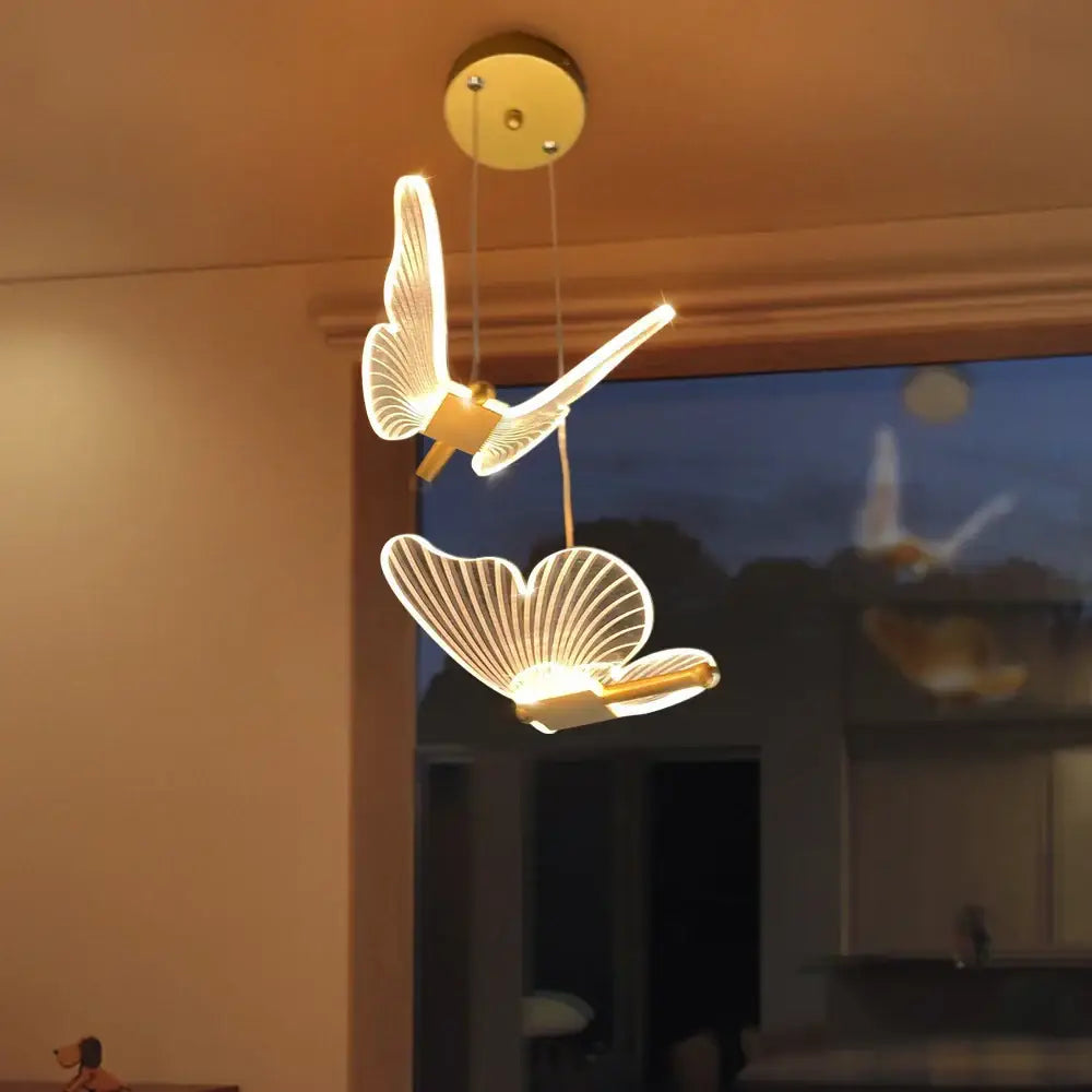 Decorbites butterfly led pendant light for living room and bedroom
