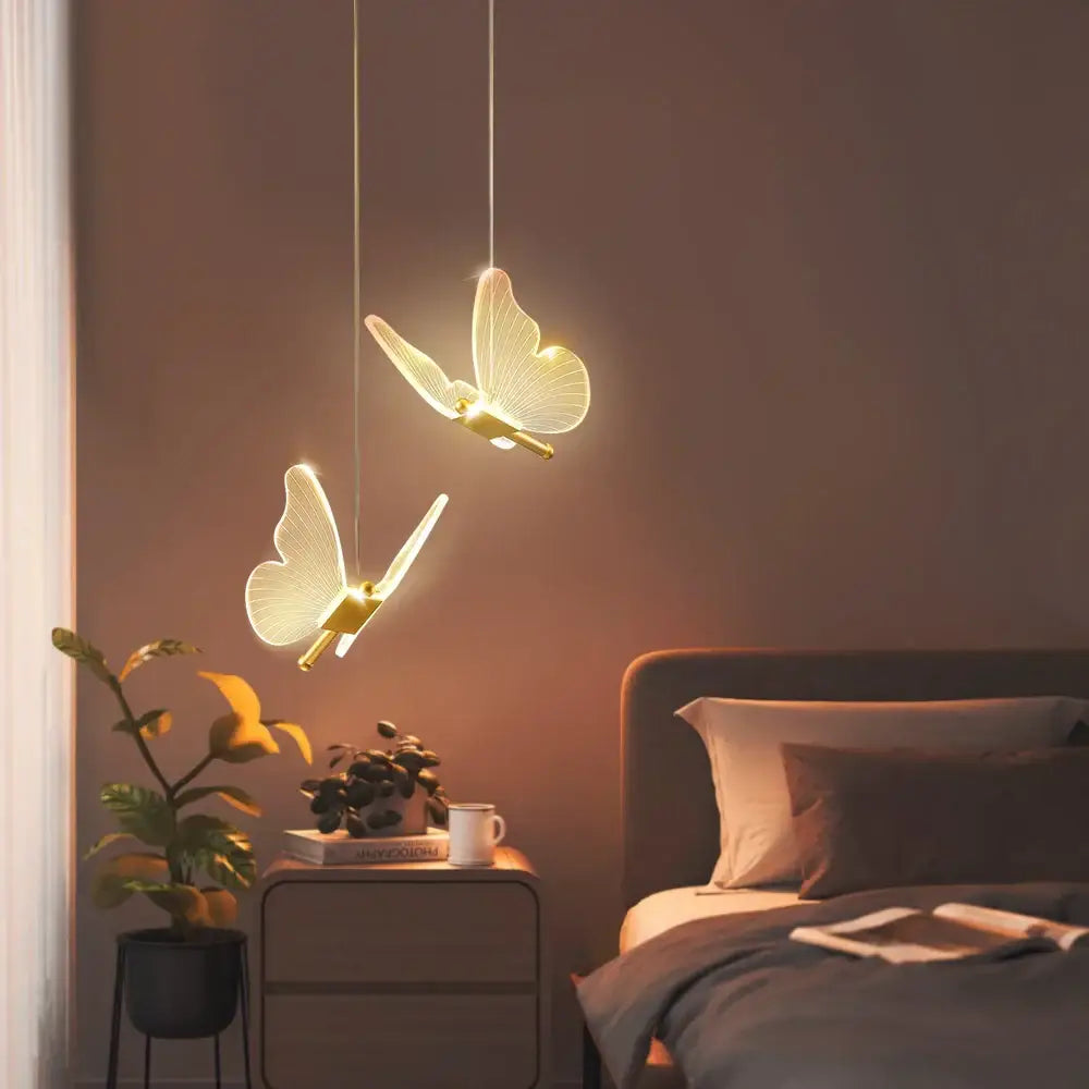 Decorbites butterfly led pendant light for living room and bedroom